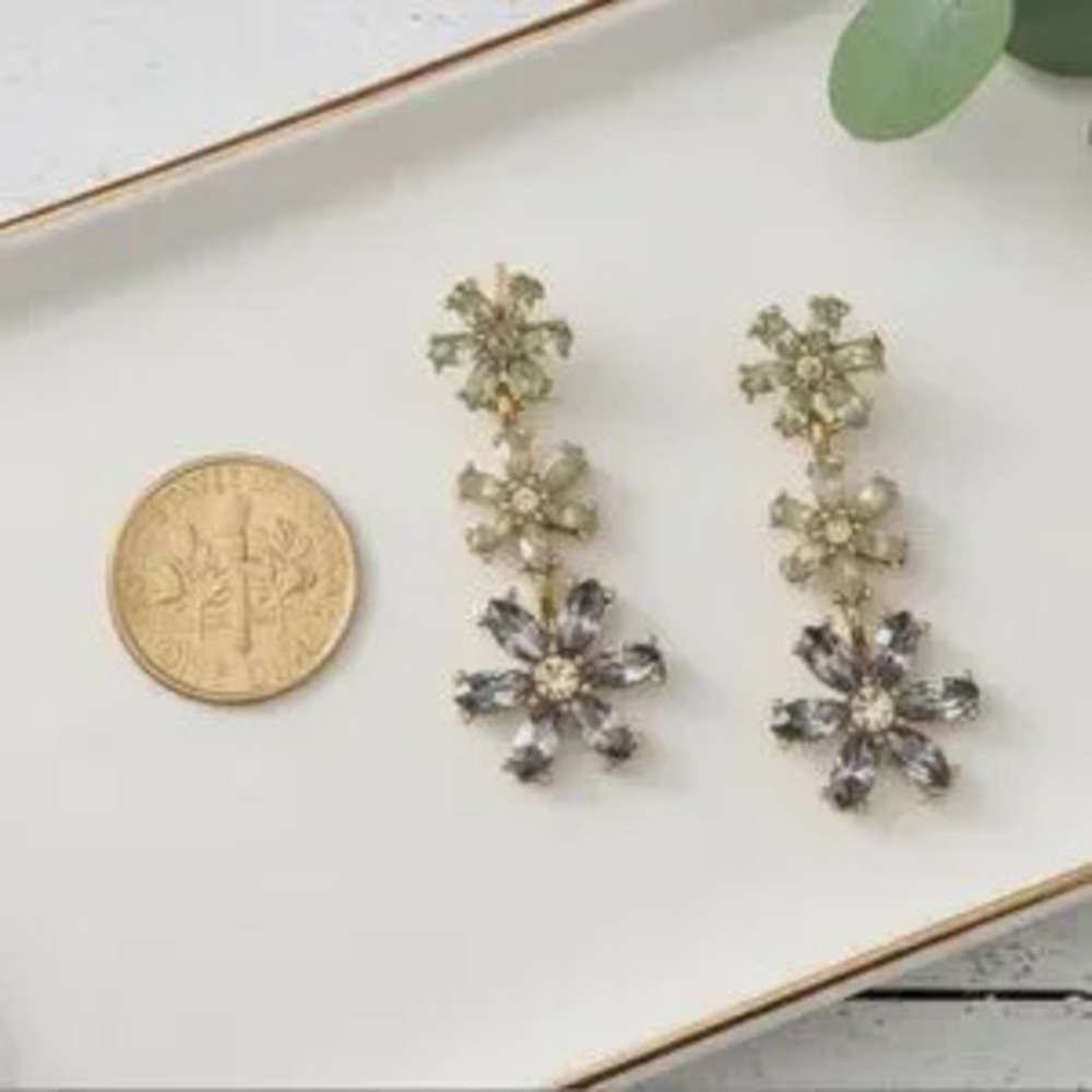 Floral Drop Earrings (9710)